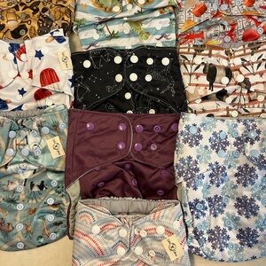 Lot of 10 cutiecaboose brand new cloth diapers